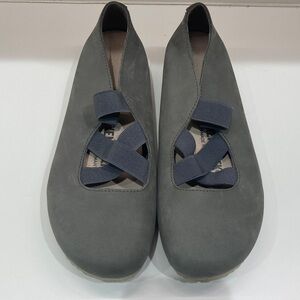 Birkenstock Green/Gray Flats with Straps